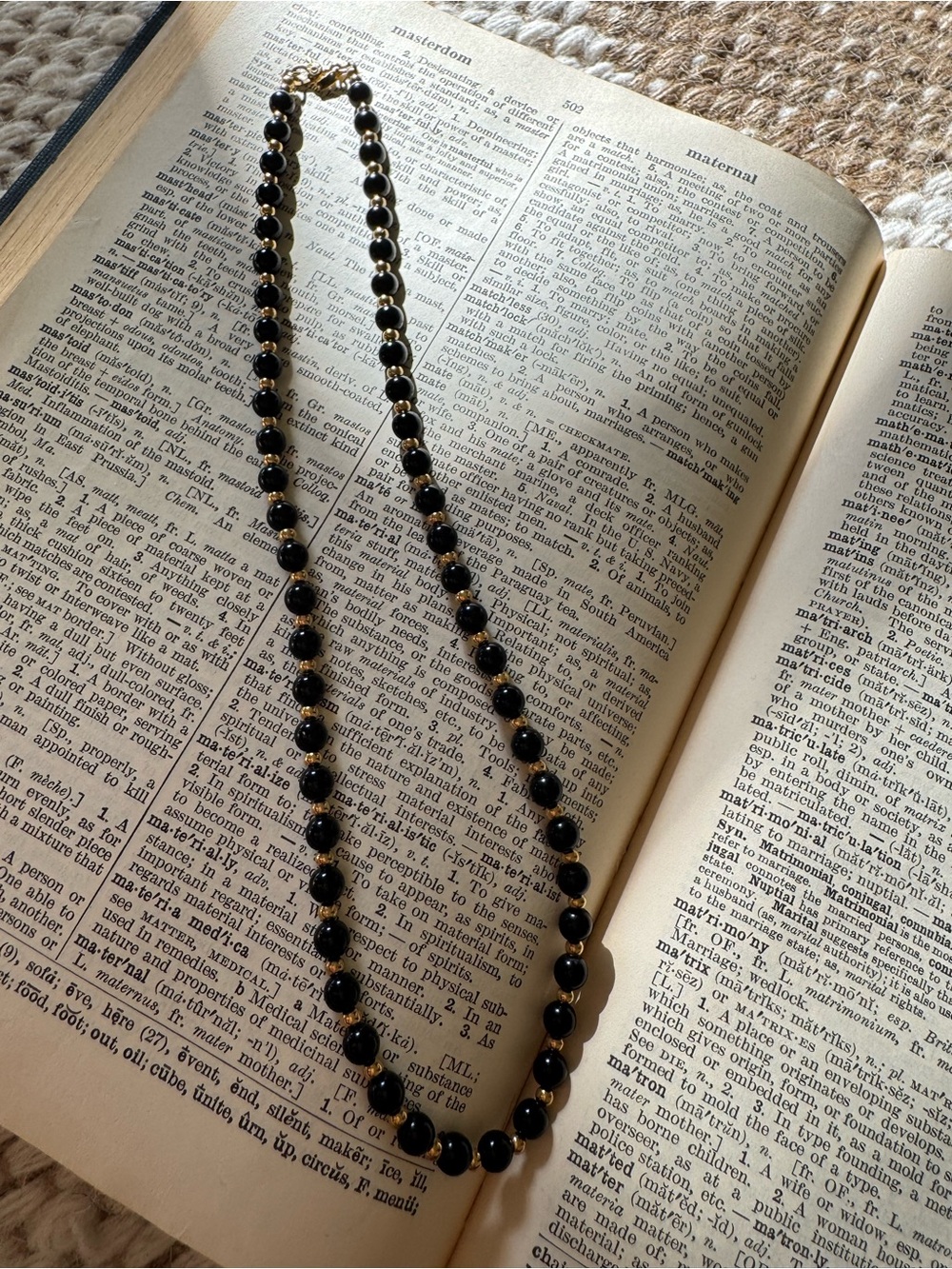 Elegant Black Beaded Necklace - Classic Women’s Jewelry